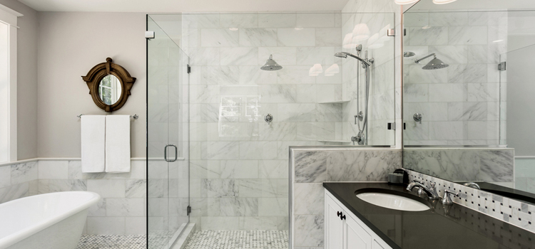 bathroom shower door installation in Pollock Pines