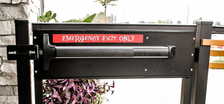 emergency push bar installation in Pollock Pines