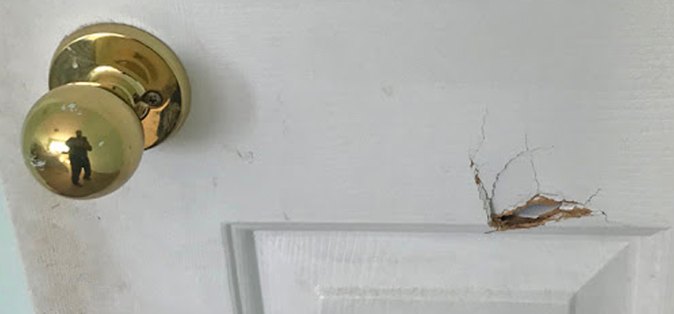 interior door hole repair Pollock Pines